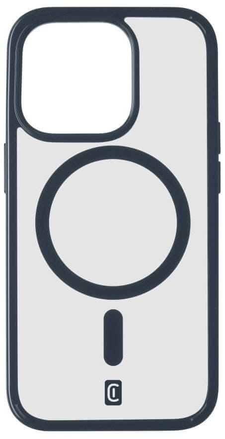 CellularLine Zadný kryt Pop Mag s podporou Magsafe pre Apple iPhone 15 Pro, číry / modrý (POPMAGIPH15PROB)